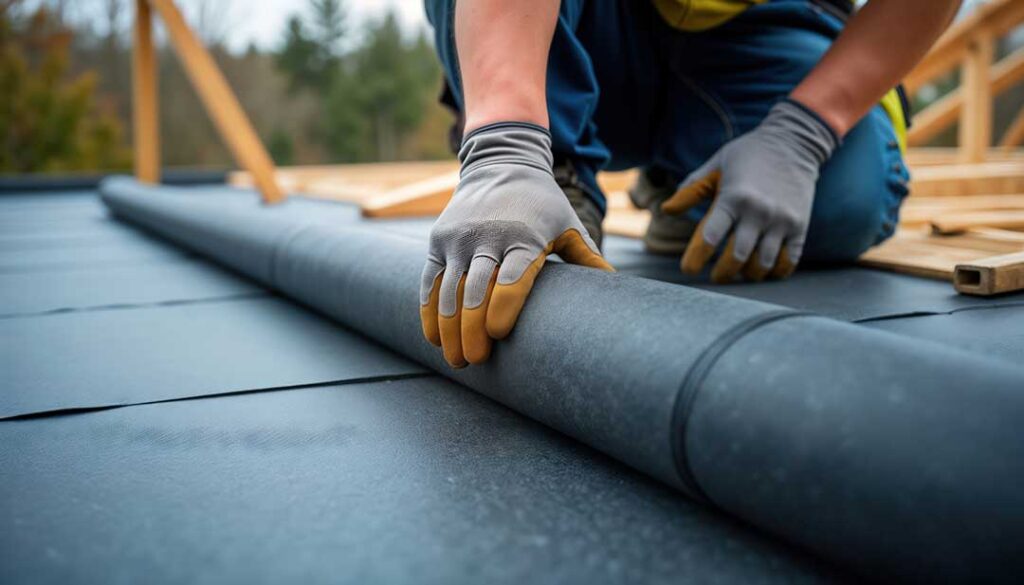 A close-up view of an asphalt shingle roof with some shingles showing signs of aging and wear.